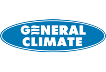 Логотип General Climate — узнаваемый символ бренда, специализирующегося на производстве высококачественных кондиционеров и климатической техники, олицетворяющий инновации и надежность в создании комфортного климата.