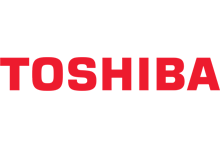 Логотип Toshiba - известного японского бренда, специализирующегося на производстве высококачественной электроники и климатической техники, включая кондиционеры.